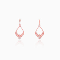 Rose Gold Princess Earrings
