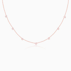 Rose Gold Star Constellation Necklace