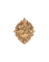 Gold-Plated OM Heartistic Brooch