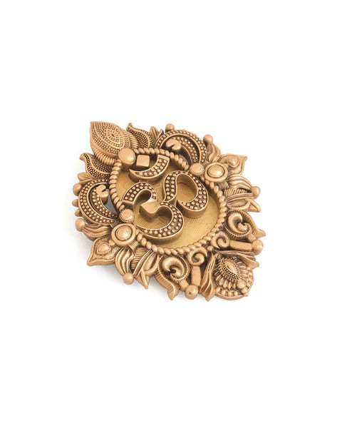 Gold-Plated OM Heartistic Brooch