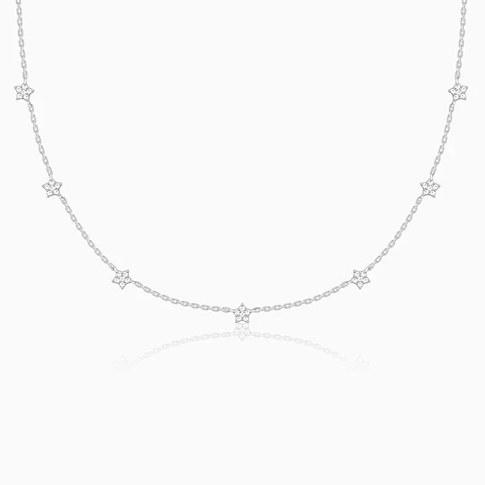 Silver Star Constellation Necklace