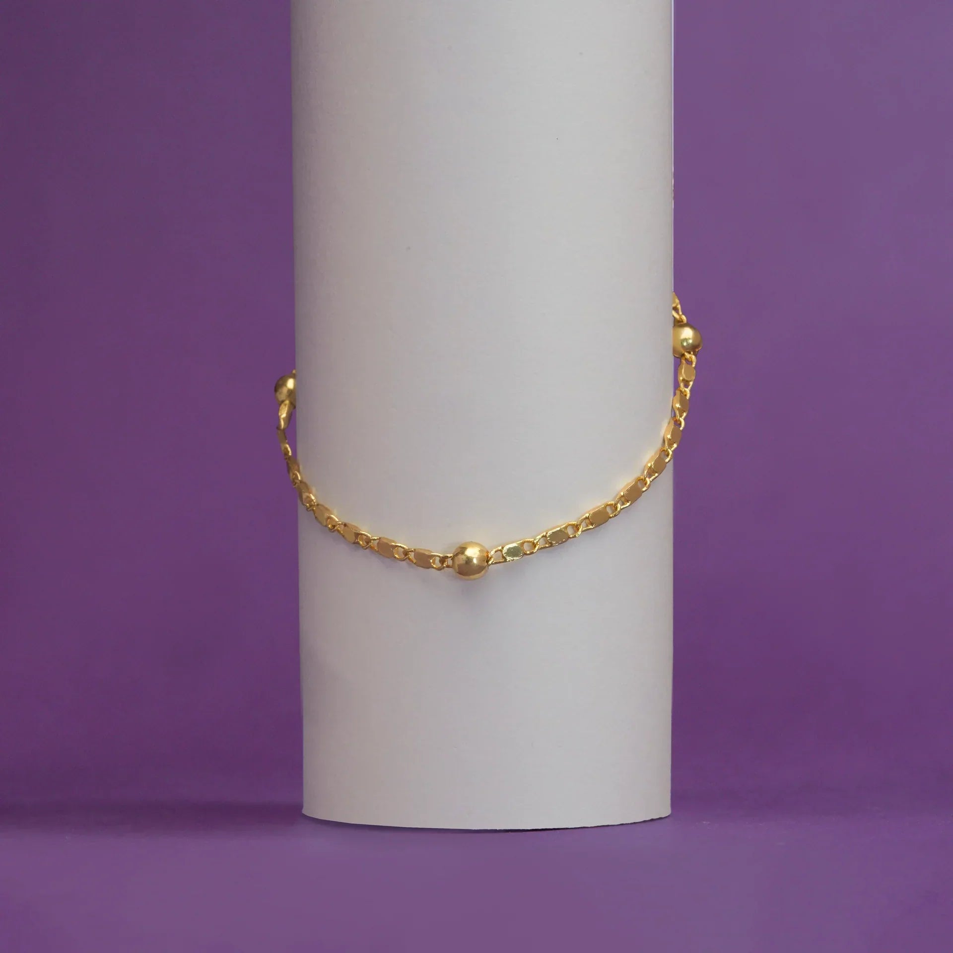Minimal Bead Anklet