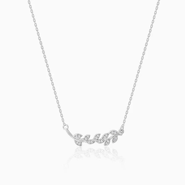 Silver Leaf Necklace